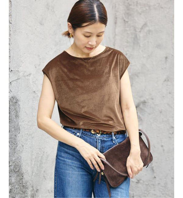 IENA「シアーベロアヘンリーノースリーブ」|Tシャツ・カットソー|