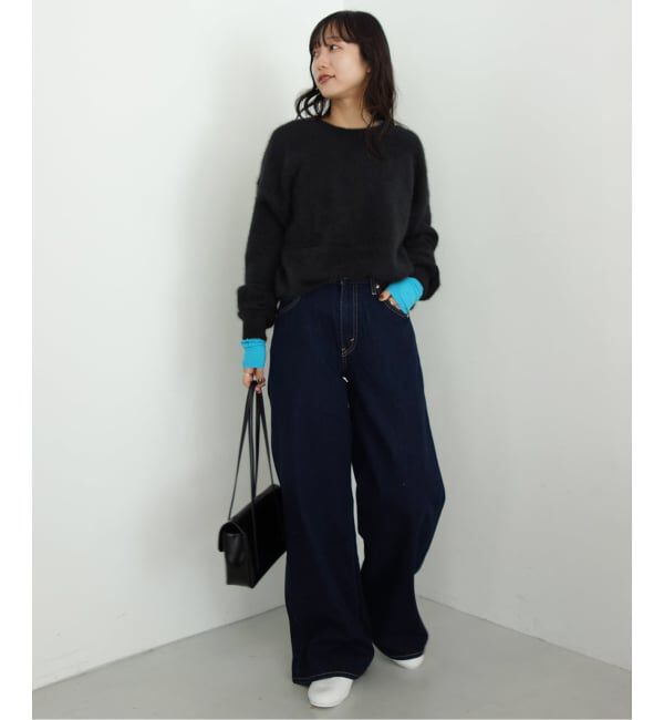 SLOBE IENA「《シリーズあり/予約》フォックスアルパカ 2wayプルオーバー」|ニット・セーター|
