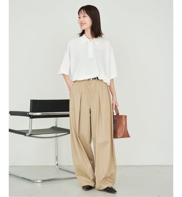 SLOBE IENA「《予約》SLOBE 型押しレザースクエアトートバッグ」|トートバッグ|