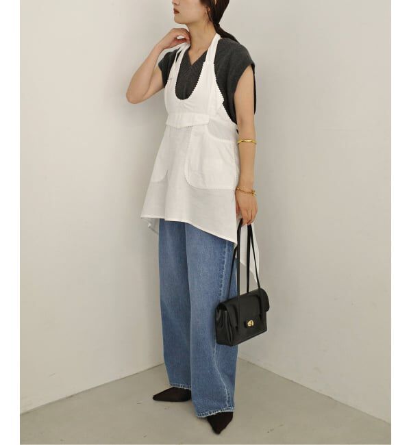 SLOBE IENA「《予約》crinkle crinkle crinkle apron gilet blouse CC-5006」|シャツ・ブラウス|
