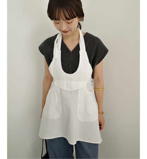 SLOBE IENA「《予約》crinkle crinkle crinkle apron gilet blouse CC-5006」|シャツ・ブラウス|