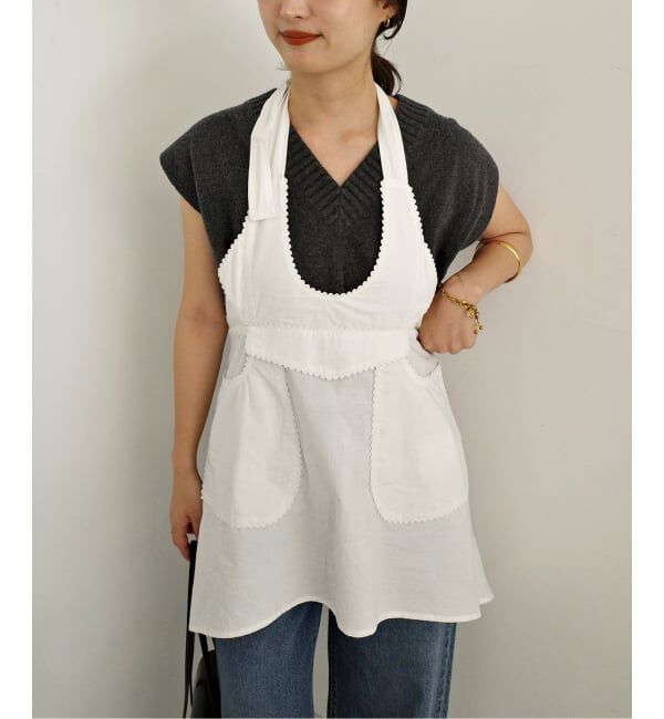 SLOBE IENA「《予約》crinkle crinkle crinkle apron gilet blouse CC-5006」|シャツ・ブラウス|