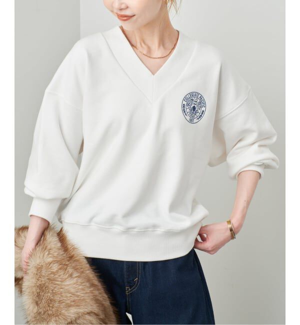 SLOBE IENA「《予約》COLLEGIATE PACIFIC SLOBE別注 Vネックスウェット」|スウェット・ジャージ|