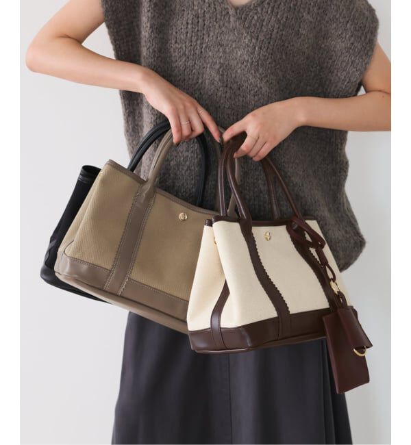 SLOBE IENA「《予約》NEWBOOK/ニューブック SLOBE別注 GARDEN SIDE キャンバストートバッグ」|トートバッグ|