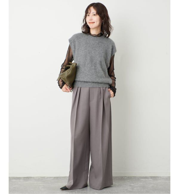 SLOBE IENA「《予約》ドットチュールボウタイインナー」|Tシャツ・カットソー|
