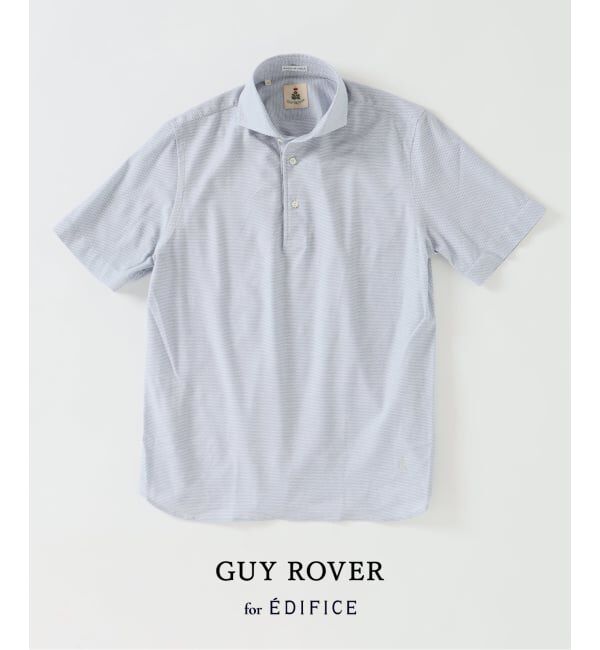 EDIFICE「GUY ROVER (ギローバー) 別注 ジャージーカッタウェイポロシャツ」|ポロシャツ|グレーA