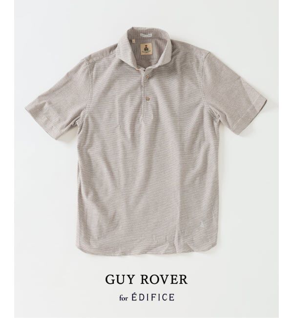 EDIFICE「GUY ROVER (ギローバー) 別注 ジャージーカッタウェイポロシャツ」|ポロシャツ|ブラウン