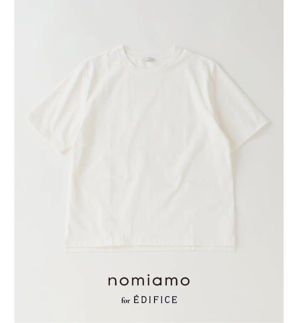EDIFICE「nomiamo (ノミアモ) 別注 スヴィンコットン クルーネック Tシャツ」|Tシャツ・カットソー|ホワイト
