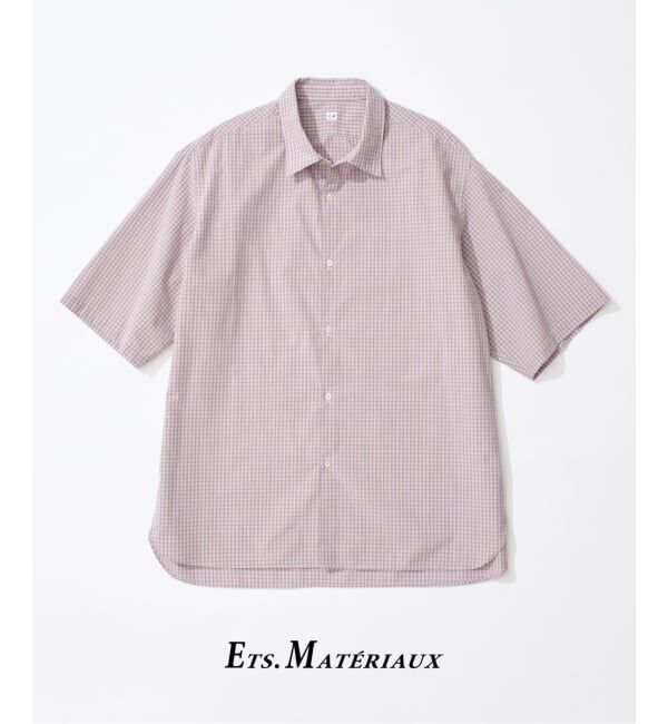 EDIFICE「ETS.MATERIAUX(マテリオ) フレンチ ワークシャツ」|シャツ・ブラウス|パープル B