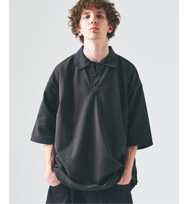 417 EDIFICE「PERFECTECH カノコポロシャツ」|ポロシャツ|グレー