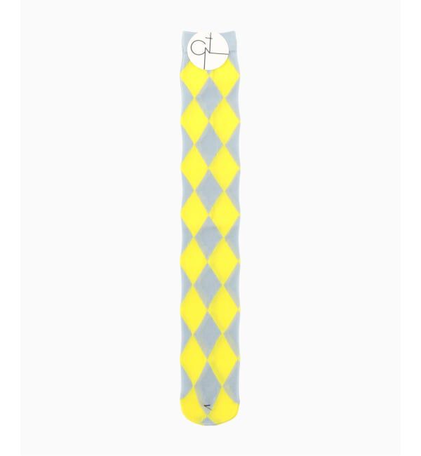 EDIFICE「CONLEAD(コンリード) Sheer Argyle」|ソックス|グレーB