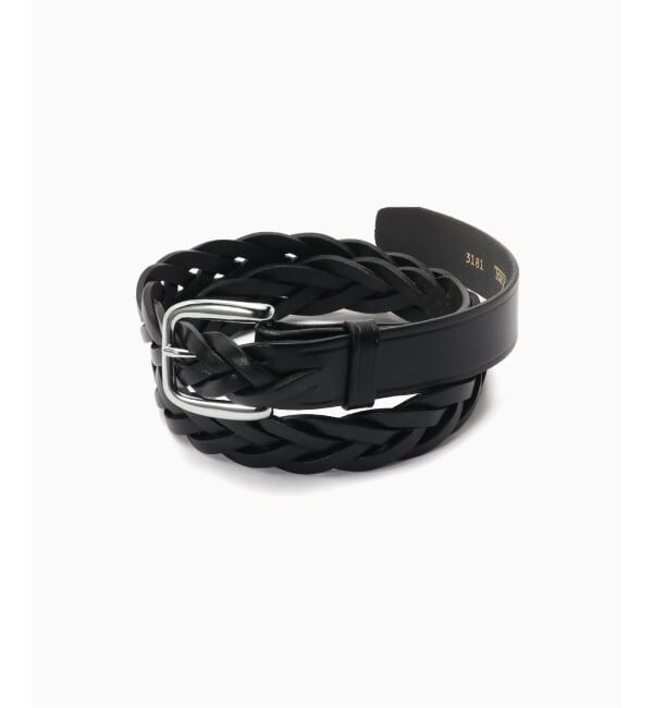 417 EDIFICE「TORY LEATHER / トリーレザー 1 1/4 BRAINDED BELT」|ベルト|ブラック