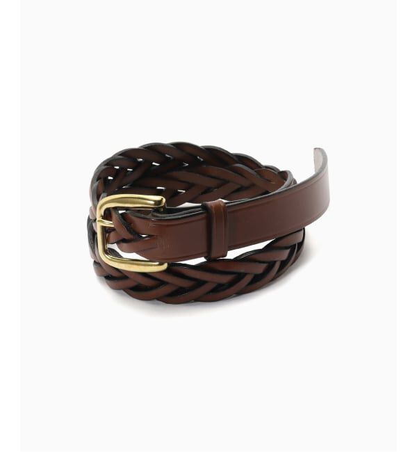 417 EDIFICE「TORY LEATHER / トリーレザー 1 1/4 BRAINDED BELT」|ベルト|キャメル