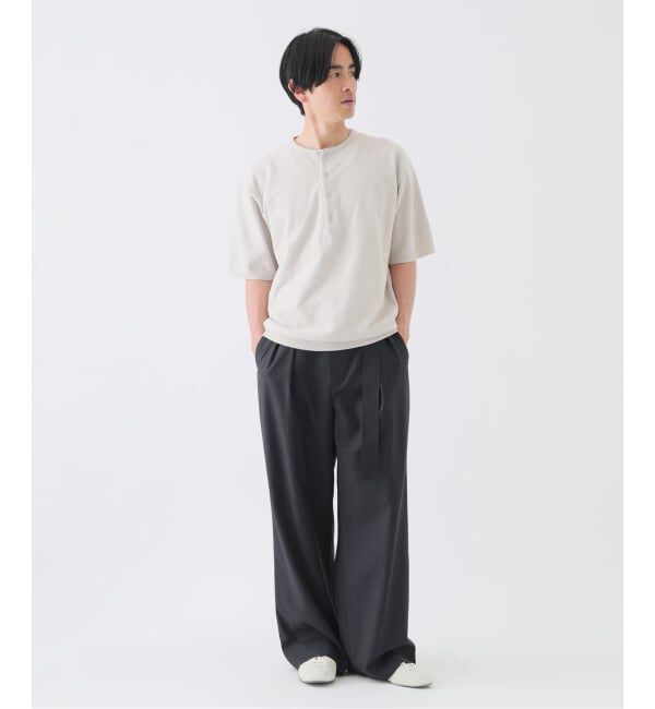 EDIFICE「《EDIFICE by PIPPIOLINO》 パイル ヘンリー ネック」|Tシャツ・カットソー|