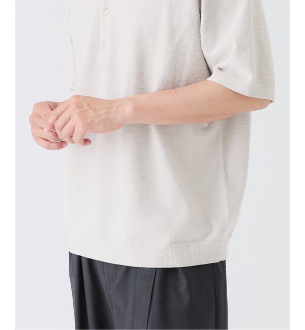 EDIFICE「《EDIFICE by PIPPIOLINO》 パイル ヘンリー ネック」|Tシャツ・カットソー|