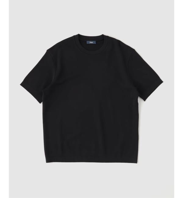 EDIFICE「HERNO(へルノ) Jersey Knit Effect Tee」|Tシャツ・カットソー|ブラック