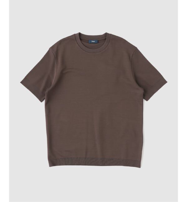 EDIFICE「HERNO(へルノ) Jersey Knit Effect Tee」|Tシャツ・カットソー|ブラウン