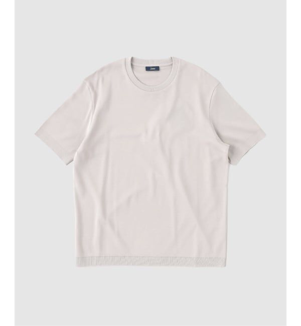 EDIFICE「HERNO(へルノ) Jersey Knit Effect Tee」|Tシャツ・カットソー|ベージュ