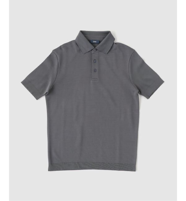 EDIFICE「HERNO(へルノ) Jersey Knit Effect Polo Shirts」|Tシャツ・カットソー|グレー