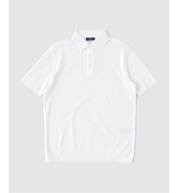 EDIFICE「HERNO(へルノ) Jersey Knit Effect Polo Shirts」|Tシャツ・カットソー|ホワイト
