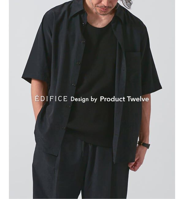 EDIFICE「EDIFICE by Product Twelve リファインドシャツ」|シャツ・ブラウス|ブラック