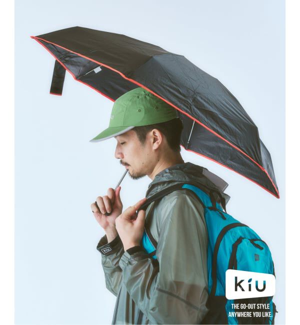 417 EDIFICE「KiU / キウ オールウェザーアンブレラ COMPACT」|傘|ブラック