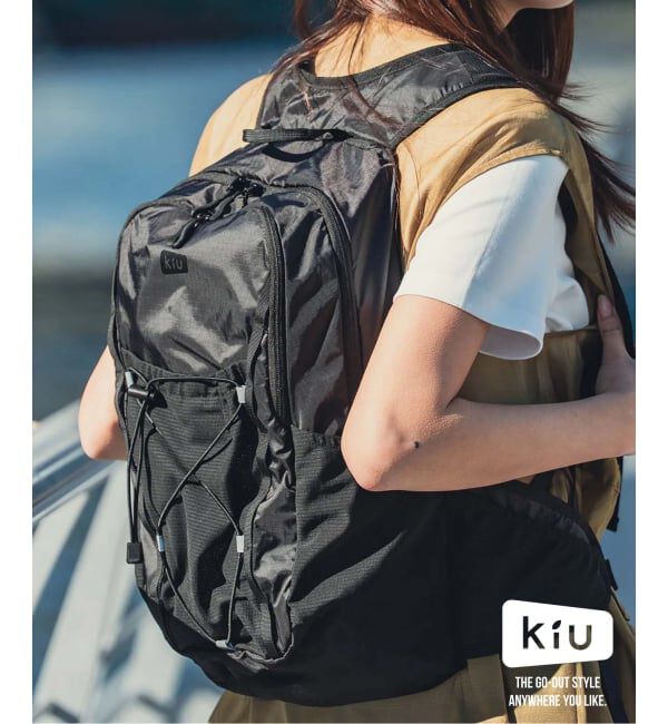417 EDIFICE「KiU / キウ ライトウェイトフィットバッグ」|リュック|ブラック