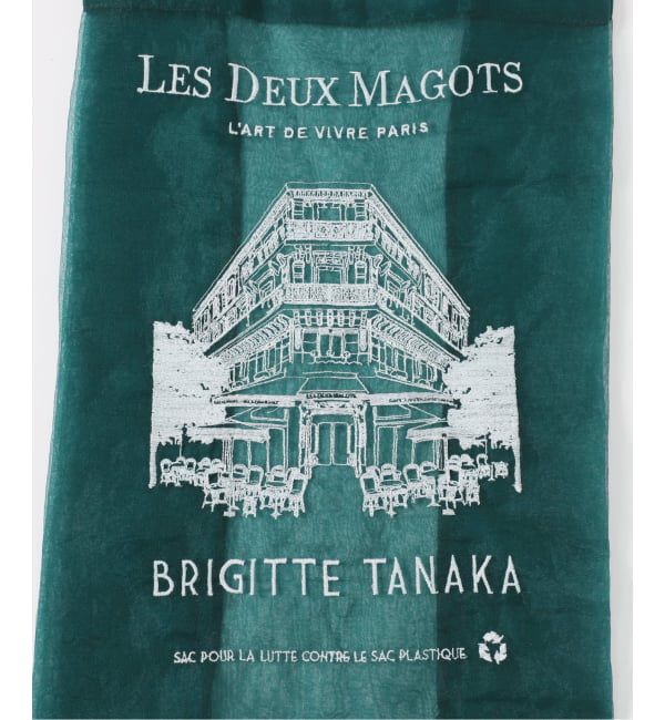 EDIFICE「LES DEUX MAGOTS (ドゥマゴ) for BRIGITTE TANAKA Organza BAG」|トートバッグ|