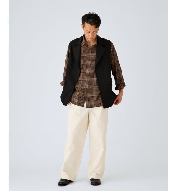EDIFICE「WOOL TAILORED ベスト（ウールリネン）」|ダウンベスト・ベスト|