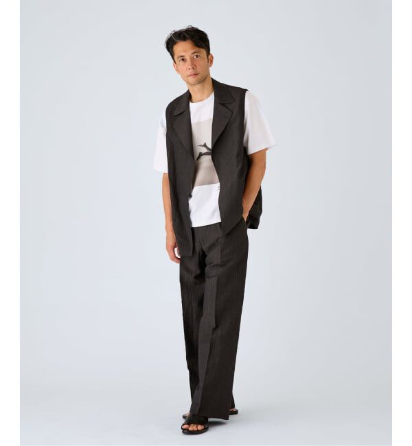 EDIFICE「WOOL TAILORED ベスト（ウールリネン）」|ダウンベスト・ベスト|
