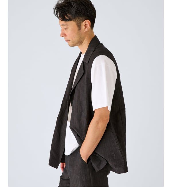 EDIFICE「WOOL TAILORED ベスト（ウールリネン）」|ダウンベスト・ベスト|