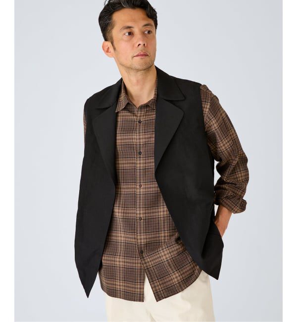 EDIFICE「WOOL TAILORED ベスト（ウールリネン）」|ダウンベスト・ベスト|