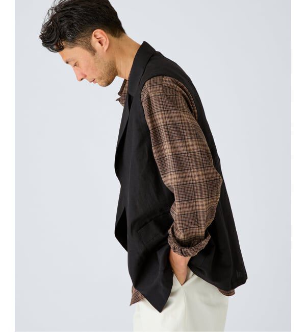 EDIFICE「WOOL TAILORED ベスト（ウールリネン）」|ダウンベスト・ベスト|