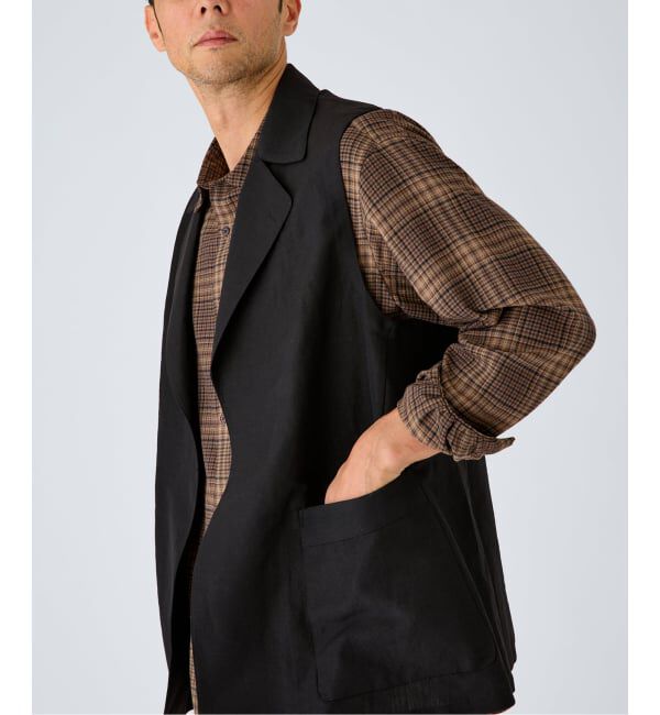 EDIFICE「WOOL TAILORED ベスト（ウールリネン）」|ダウンベスト・ベスト|