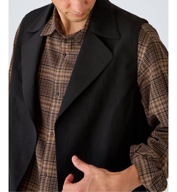 EDIFICE「WOOL TAILORED ベスト（ウールリネン）」|ダウンベスト・ベスト|