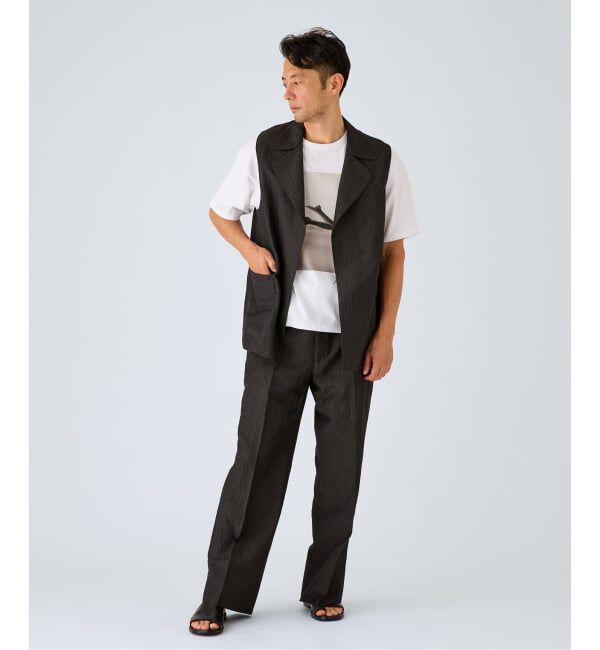 EDIFICE「WOOL TAILORED ベスト（ウールリネン）」|ダウンベスト・ベスト|