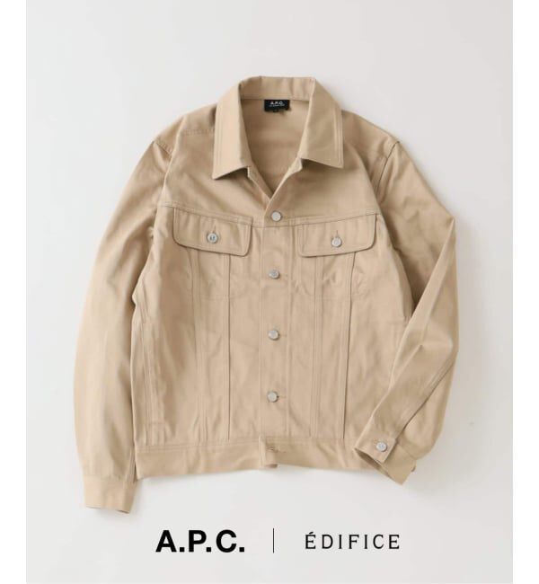 EDIFICE「A.P.C.（アー・ペー・セー）別注 satin Jacket」|その他|ナチュラル