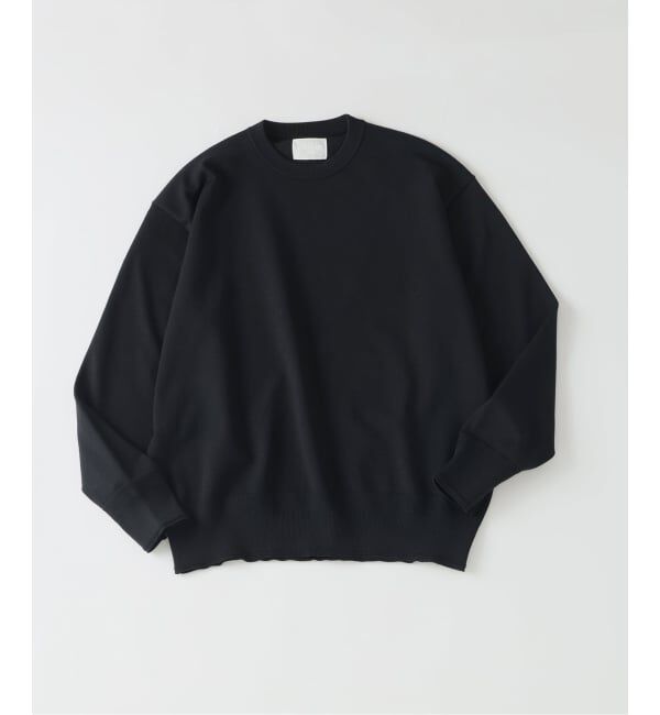 EDIFICE「《EDIFICE by PIPPIOLINO》ウール プレイティング クルーネック」|ニット・セーター|