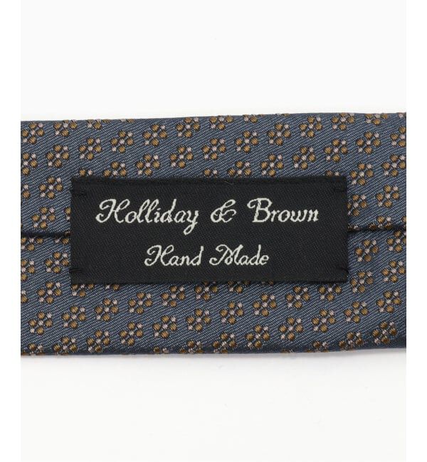EDIFICE「Holliday & Brown(ホリデー & ブラウン) Small Oval Pattern Tie」|ネクタイ・蝶ネクタイ|