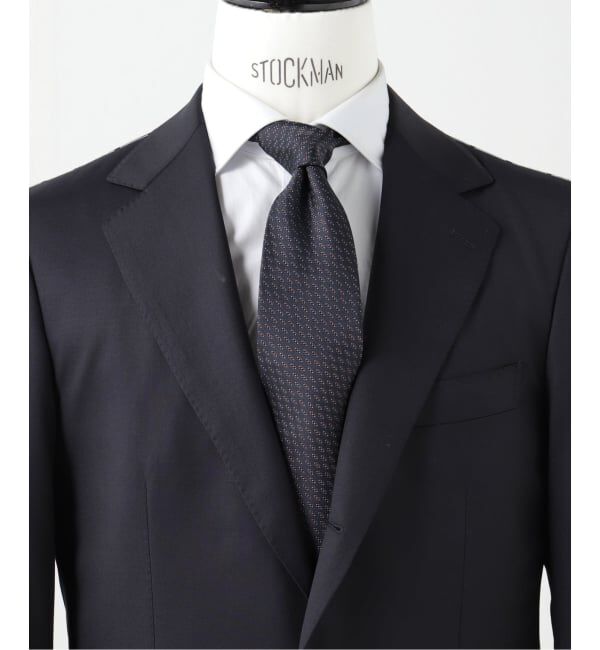 EDIFICE「Holliday & Brown(ホリデー & ブラウン) Small Oval Pattern Tie」|ネクタイ・蝶ネクタイ|ネイビー