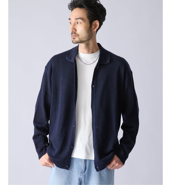 EDIFICE「《EDIFICE by PIPPIOLINO》クロシェ ニット シャツ」|シャツ・ブラウス|