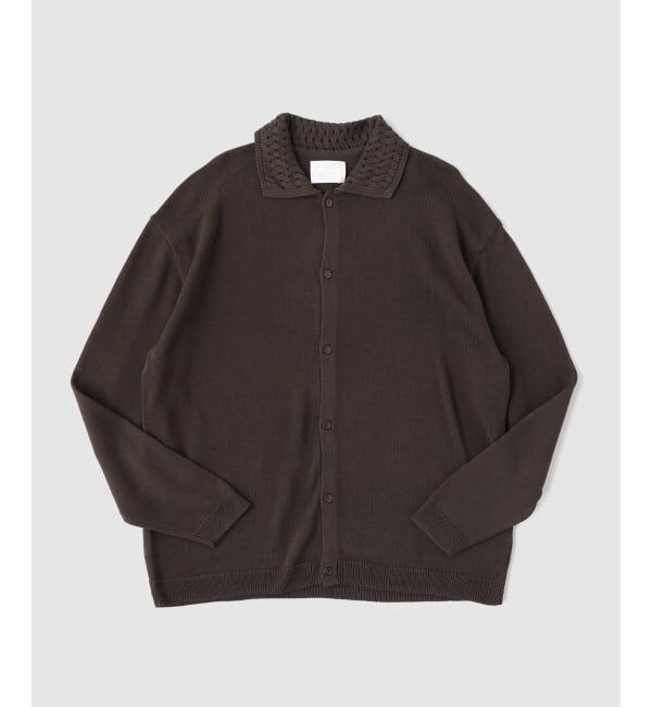 EDIFICE「《EDIFICE by PIPPIOLINO》クロシェ ニット シャツ」|シャツ・ブラウス|