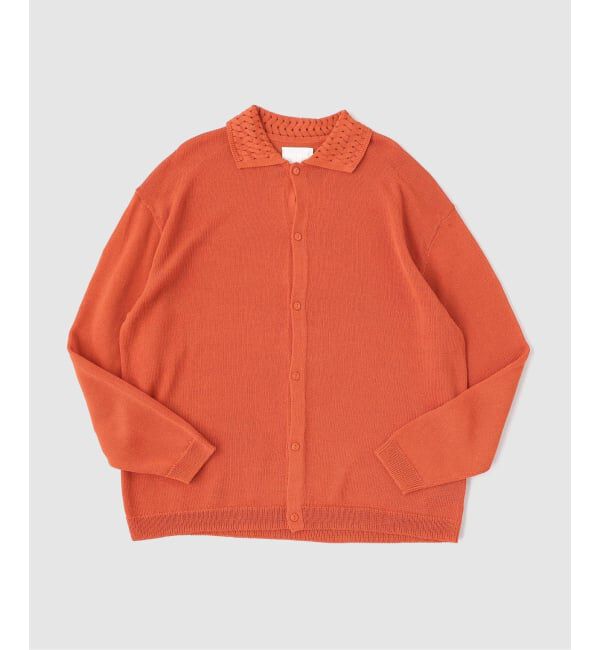 EDIFICE「《EDIFICE by PIPPIOLINO》クロシェ ニット シャツ」|シャツ・ブラウス|