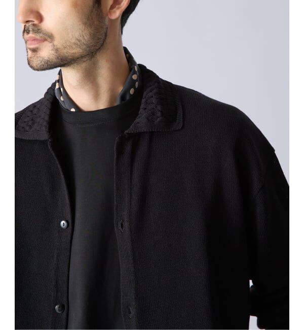 EDIFICE「《EDIFICE by PIPPIOLINO》クロシェ ニット シャツ」|シャツ・ブラウス|