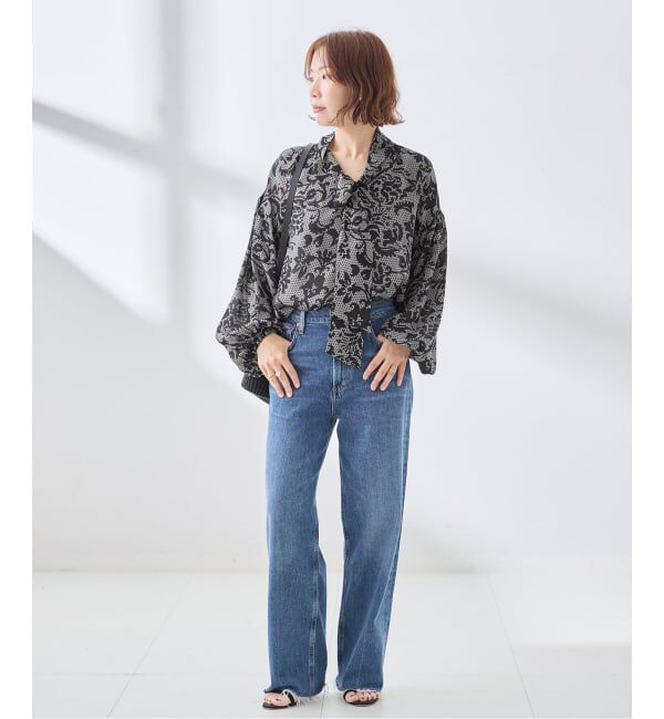 journal standard L'essage「《追加》IPEKERフラワー/無地 ボウタイブラウス」|シャツ・ブラウス|