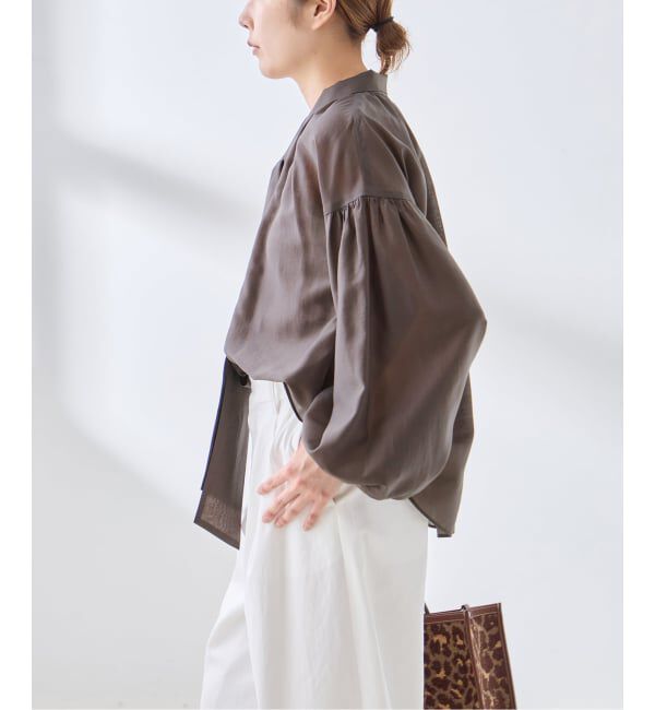 journal standard L'essage「《追加》IPEKERフラワー/無地 ボウタイブラウス」|シャツ・ブラウス|