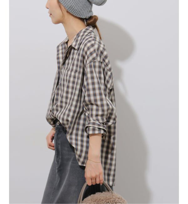 JOURNAL STANDARD relume「《予約》ルーズコットンチェックシャツ」|シャツ・ブラウス|