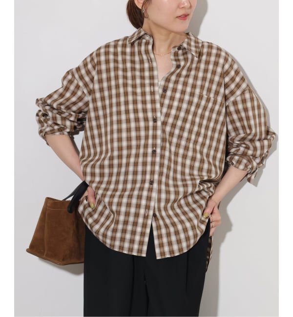 JOURNAL STANDARD relume「《予約》ルーズコットンチェックシャツ」|シャツ・ブラウス|