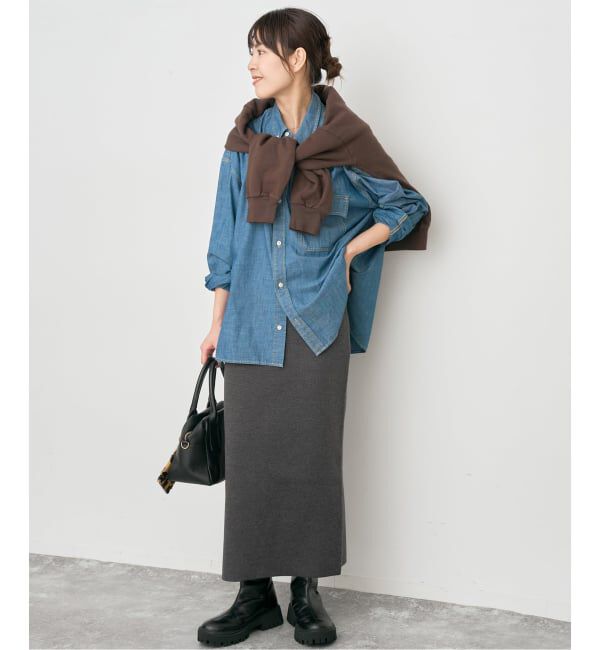 Spick and Span「ミラノリブニットスカート」|スカート|