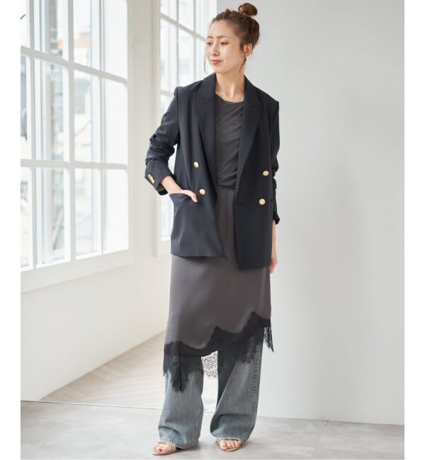 Spick and Span「レースサテンスカート」|スカート|